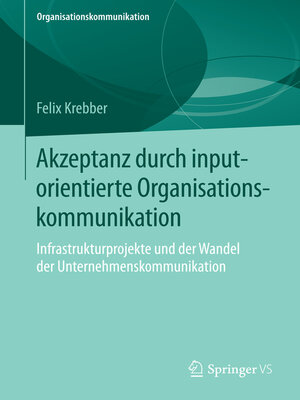 cover image of Akzeptanz durch inputorientierte Organisationskommunikation